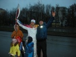Житель села Доброе пронес в руках олимпийский факел 