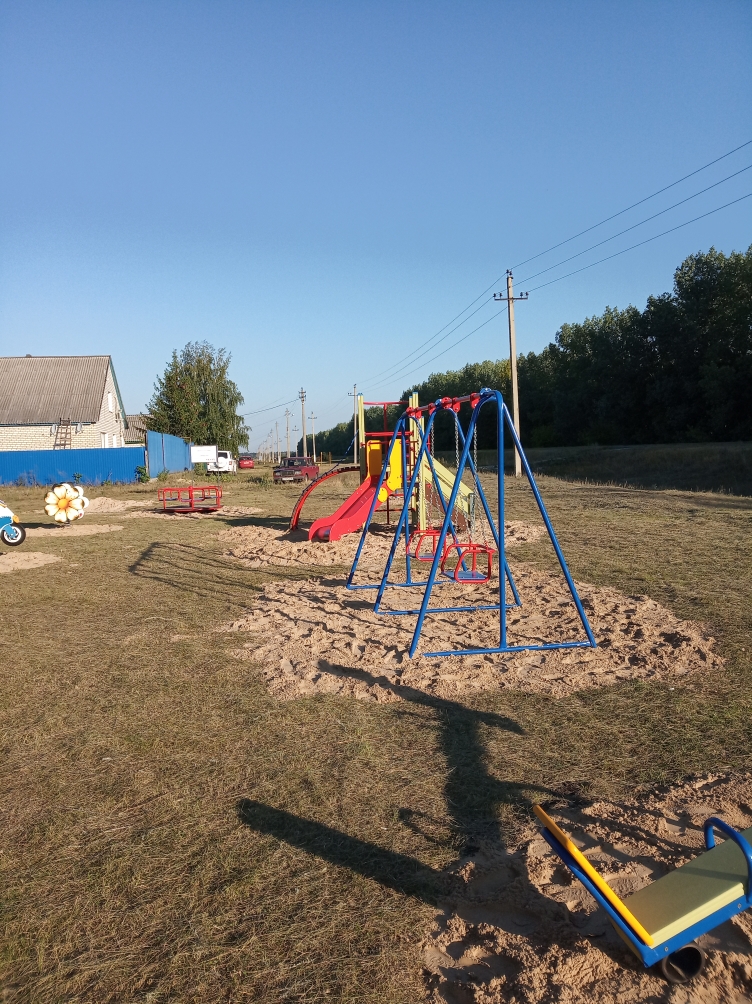 Построена детская игровая площадка при содействии организации"Образ будущего"