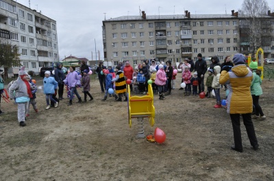 Открытие детской площадки п. Никольское 22 октября 2017г
