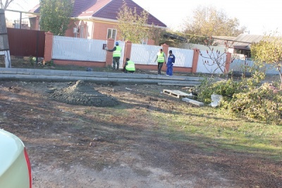 Строительство тротуара по ул. Кошевого