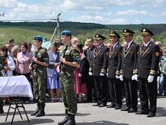 Белгородская область: в с.Успенка захоронили останки солдата, который погиб в годы ВОВ