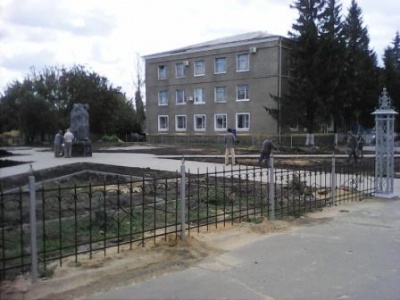 В с.Воробьевка практически закончено строительство сквера.