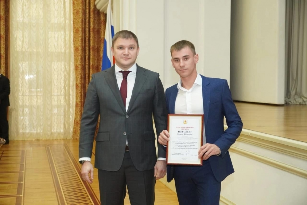 Уроженец с.Терновка получил Благодарственное письмо от Правительства области