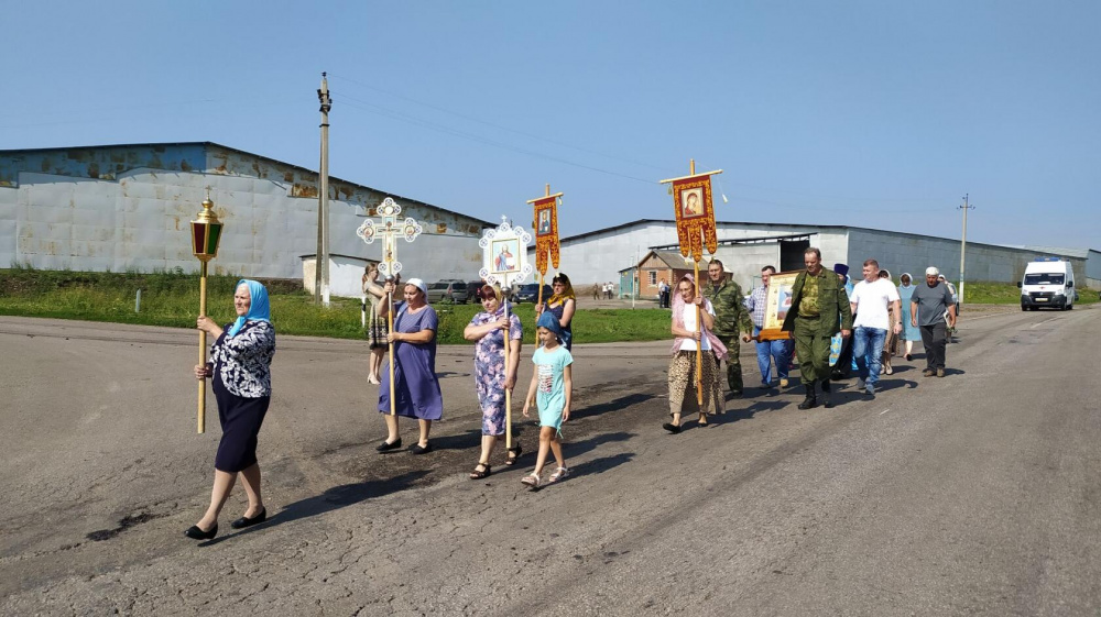 25 июля в Мамоновском сельском поселении прошел Ильинский Крестный ход и молебен в Вознесенском храме 