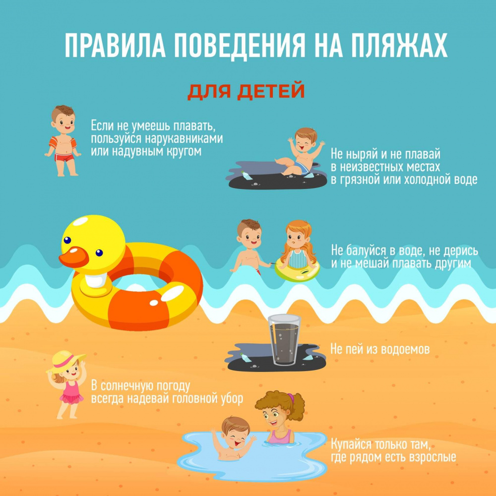 Правила поведения на воде для детей