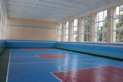 В Муниципальном учреждении «Сельский Дом Культуры станицы Камышеватской» закончился ремонт спортивного зала