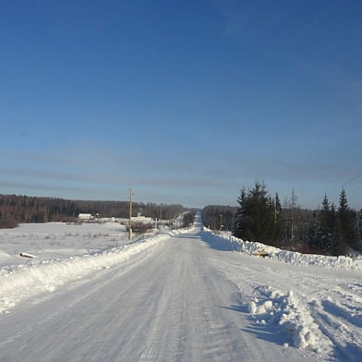 зимняя дорога в п. Орлецы