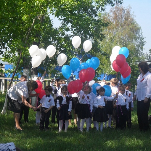 Детский сад на митинге в День Победы 09.05.2016г
