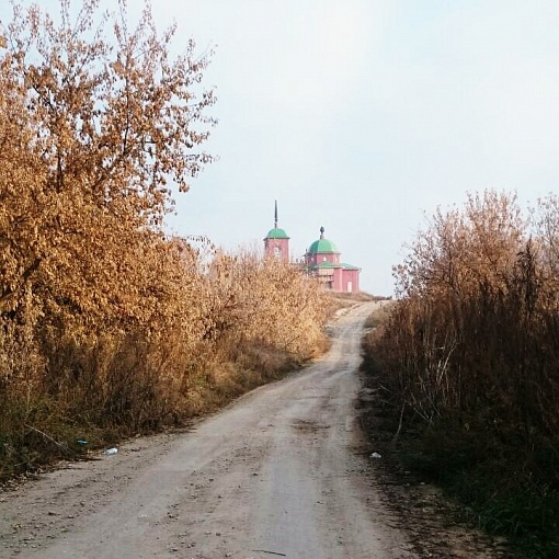Дорога к Троицкой церкви села Верхняя Любовша