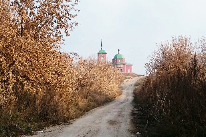 Дорога к Троицкой церкви села Верхняя Любовша
