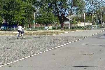 Группа хозяйственного обслуживания и благоустройства,и жители г.Городовиковска приняли участие в ежегодной акции «На работу на велосипеде».