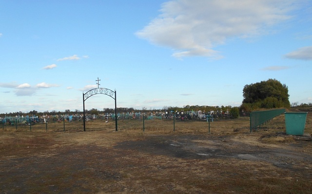Ограждение кладбища в поселке Введенка