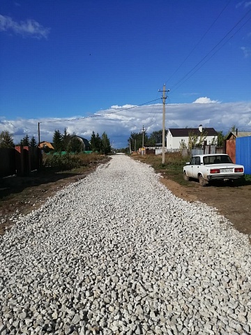 В селе Преображенка  по улице Ново-Ленинская, завершается ремонт дорог местного значения