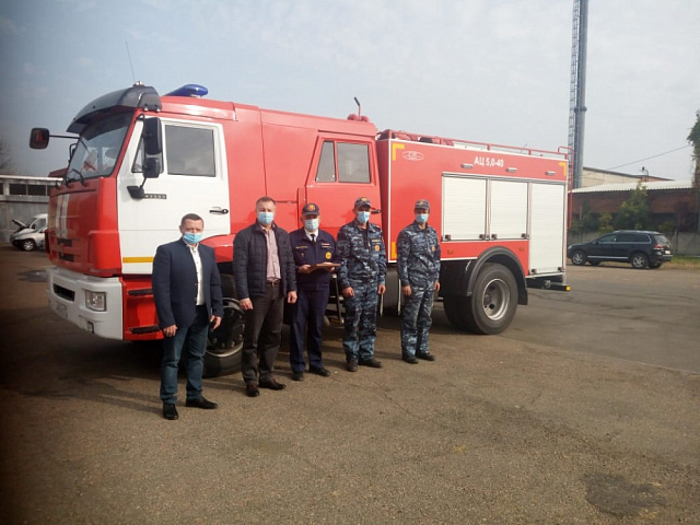 Автопарк пожарной части №7 станицы Камышеватской пополнила новая техника