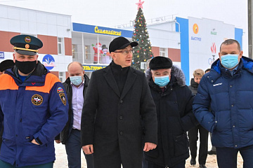 Губернатор Калужской области посетил пожарную часть в поселке Мятлево