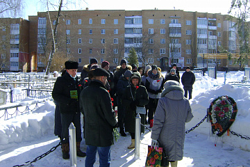 23 февраля в Товарково состоялось возложение цветов к Братской могиле