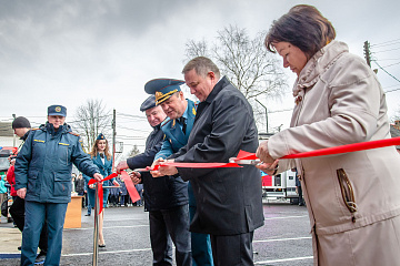 Торжественное открытие нового пожарного депо в поселке Мятлево 