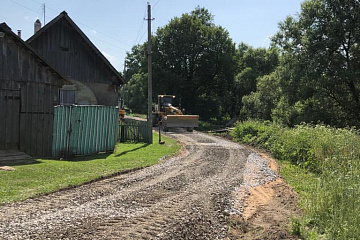 В сельском поселении "Село Заречный" был произведен ремонт дороги 