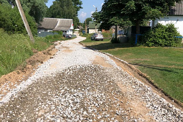 В сельском поселении "Село Заречный" был произведен ремонт дороги 