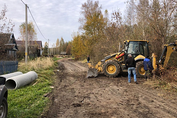В д.Курганье произвели ремонт дорог по ул.Ленинская и ул.Фокино