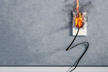 Аварийный режим работы электросети как причина пожара