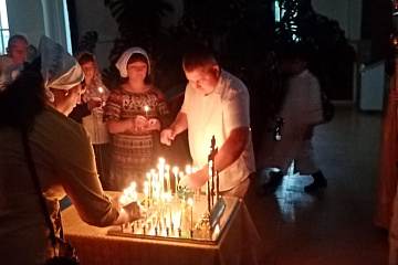 22 июня день памяти и скорби, «Свеча памяти» который прошёл в Свято Митрофановском  храме.