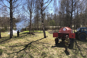 Локализация возгораний на территории СП Село Заречный