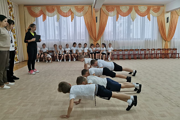 Сдача норм ГТО в МКДОУ «Богучарский детский сад «Солнышко»