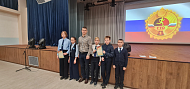 Награждение команды МБОУ Новоусманская СОШ № 5 «Эврика» по многоборью ГТО среди учащихся III ступени.