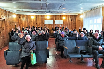 17 января 2023 года в здании клуба села Заволжье состоялось Собрание граждан