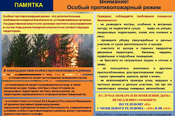 С 15 апреля по 15 октября 2024 года на территории Самарской области установлен особый противопожарный режим!